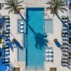 aerial view of a swimming pool