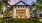 outdoor lounge with a lawn and trees at Jefferson Lake Howel Apartments in Casselberry, FL